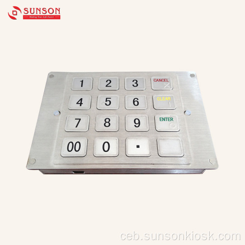 Numeric Encrypted pinpad alang sa Unmanned Payment Kiosk